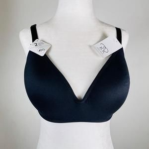 NEW! Rene Rofe comfort wire-free bra 40D Black